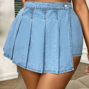Jean mini skort